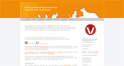 Desktop Screenshot of gesundheitszentrum-kleintiere.de